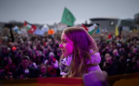 Filistinlilere dayanışma mesajı veren iklim aktivisti Greta Thunberg'in konuşması tepki çekti