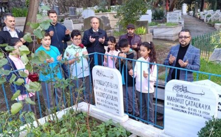 ŞEHİT ÖĞRETMEN MAHMUT ÇATALKAYA KABRİ BAŞINDA ANILDI