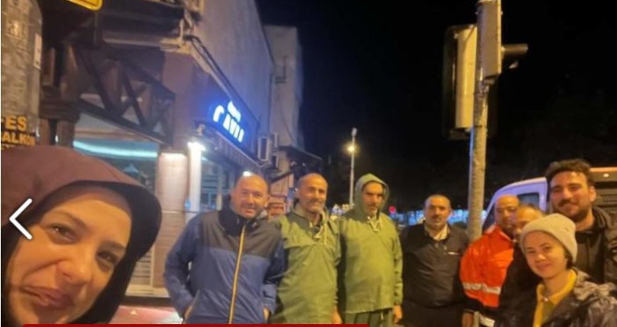 Filiz başkan 05.45'te alandan seslendi: Tam kadro dışarıdayız, çalışmaya devam!