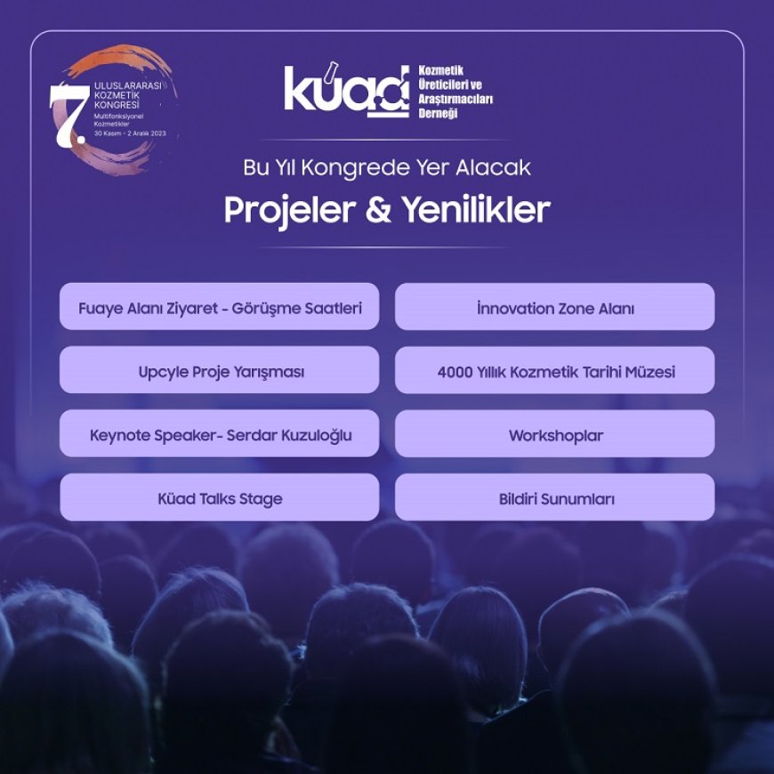 7. ULUSLARARASI KOZMETİK KONGRESİ KAPILARINI AÇIYOR 