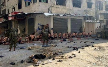 BBC, Filistinlilerin yarı çıplak gözaltına alındığı görüntüleri doğruladı