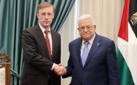 Sullivan savaş sonrası Gazze’nin geleceğini Filistin Yönetimi lideri Mahmud Abbas’la görüştü