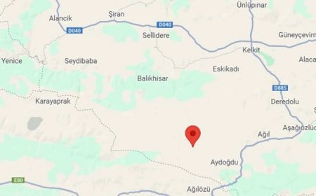 Gümüşhane'de 4,1 büyüklüğünde deprem