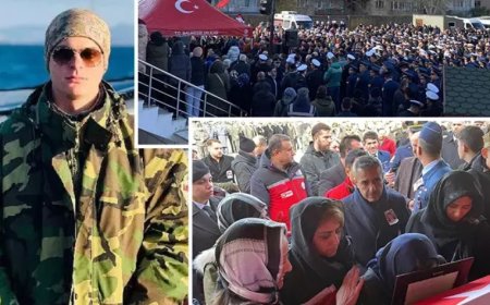 Şehit Astsubay Bahadır Canbulat'a Erdek'te son veda