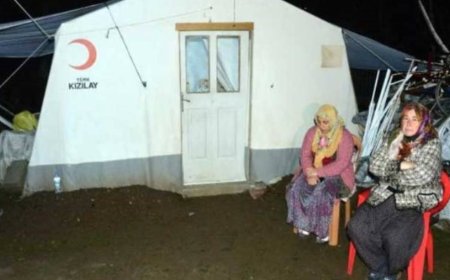 Depremzede şehit ailesine 10 adet ısıtıcı verildi