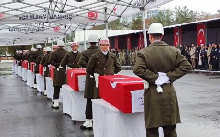 Şırnak'ta tören... Şehit olan 9 askerin cenazeleri memleketlerine uğurlanıyor!