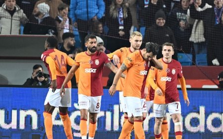 Galatasaray, Trabzonspor'u 5-1'lik Skorla Rahat Geçti