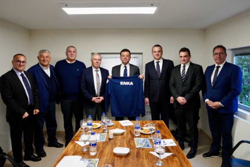 İMAMOĞLU, ‘OLİMPİYATA DESTEK YOLCULUĞU’NU ENKA İLE DEVAM ETTİRDİ