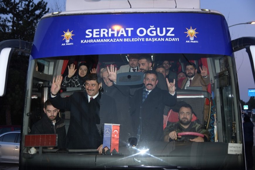 KAHRAMANKAZAN'DA SERHAT OĞUZ'A ZAFER KUTLAMASI GİBİ KARŞILAMA 