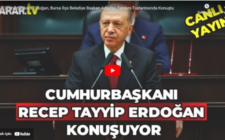 Erdoğan tek tek açıkladı: İşte Bursa ilçe belediye başkan adayları