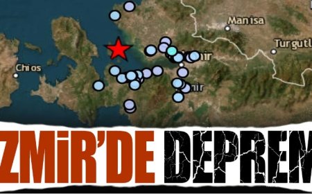 İzmir'de deprem