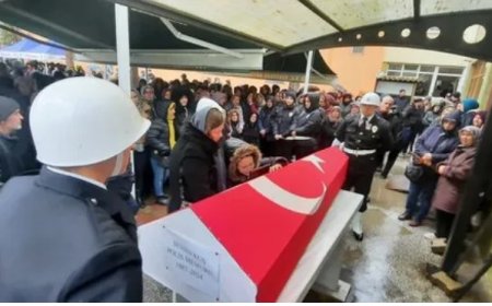 Şehit Polis Sevda Kuş, Memleketi Tekirdağ'da Gözyaşlarıyla Uğurlandı
