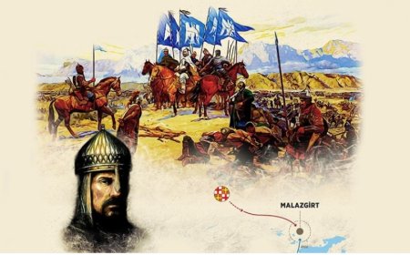 Diyojen'in bayrağı 949 yıl sonra  Alparslan'ın mezarının üstünde Anadolu’da yeniden dalgalanıyor!