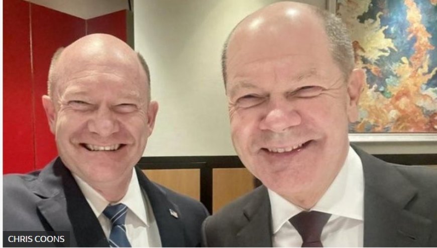 Almanya Başbakanı Scholz, ABD Senatosu’nda ‘ikizini’ buldu