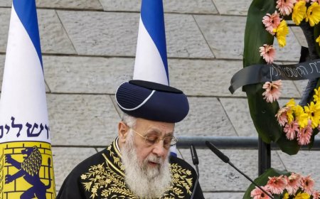 İsrail'in Sefarad Hahambaşı Yosef: Bizi askere gitmeye zorlarlarsa ülkeyi terk ederiz