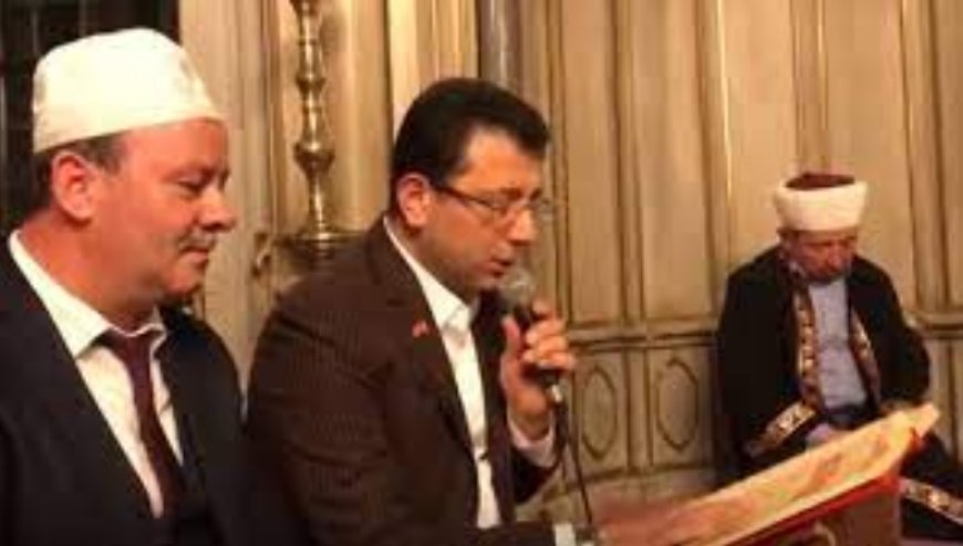 İmamoğlu da böyle namaz kıldırır size