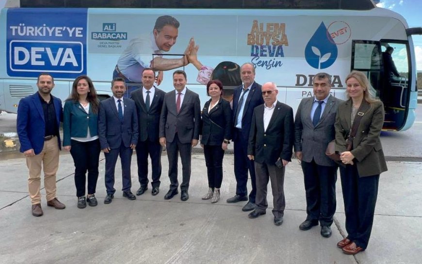 DEVA Partisi Genel Başkanı Ali Babacan Dalaman’ı ziyaret etti.