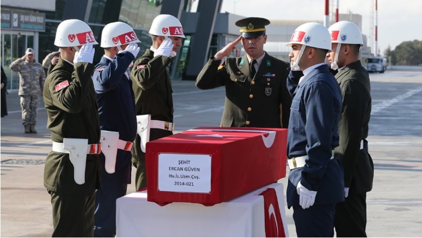 Konya'da şehit olan Uzman Çavuş Ercan Güven'e veda