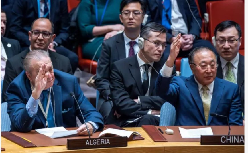 Rusya ve Çin, ABD'nin 'Gazze'de koşullu ateşkes' öngören yasa tasarısını BM Güvenlik Konseyi'nde veto etti