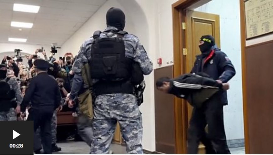 Moskova saldırısı: 'Terörizmle' suçlanan 4 sanık yargıç karşısına çıktı