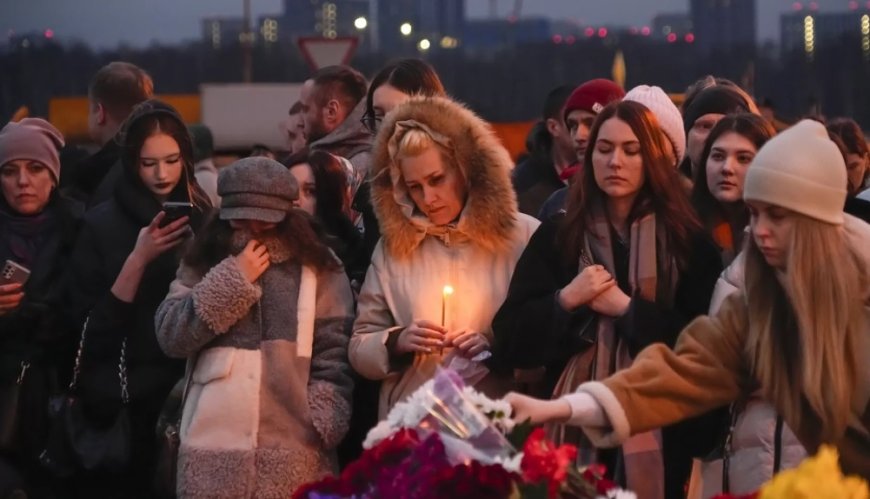 Rusya'da yas: Konser salonuna düzenlenen terör saldırısında ölenler anılıyor