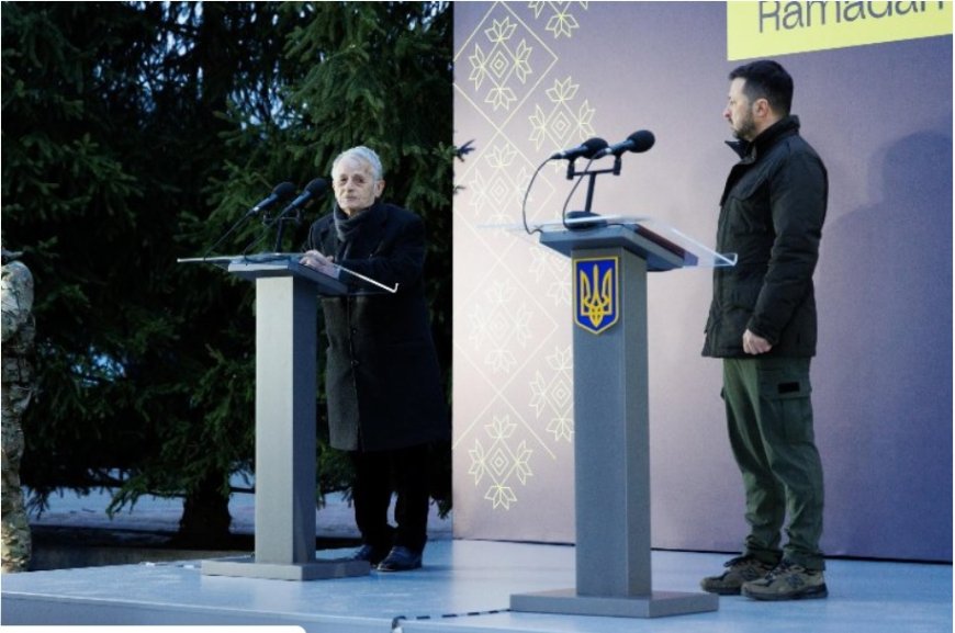 Kıyiv'de Cumhurbaşkanı Zelenskıy'ın katılımıyla iftar programı düzenlendi