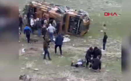 Van'da askeri araç devrildi! Çok sayıda yaralı var