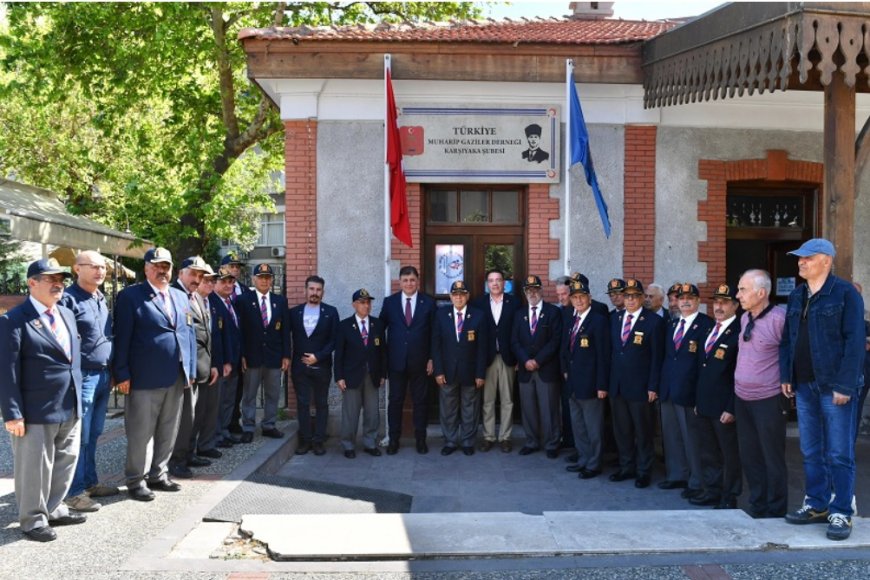 Başkan Tugay'dan gazilere sürpriz ziyaret