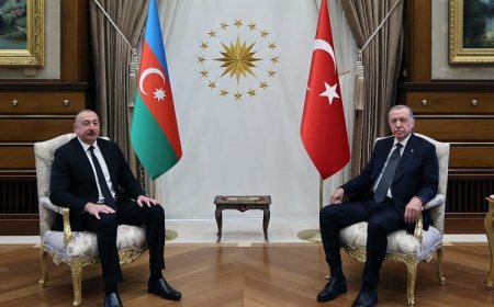 Cumhurbaşkanı Erdoğan ve Azerbaycan Cumhurbaşkanı Aliyev Cumhurbaşkanlığı Külliyesi’nde Buluştu