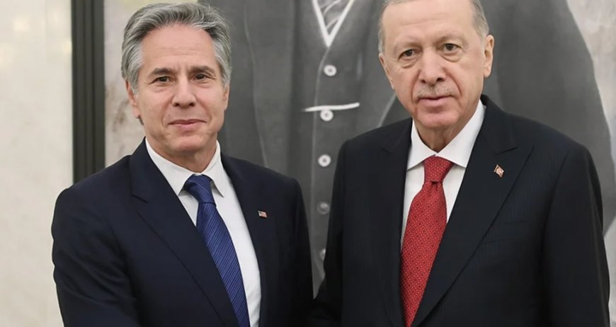 Cumhurbaşkanı Erdoğan, ABD Dışişleri Bakanı Blinken ile Bir Arada