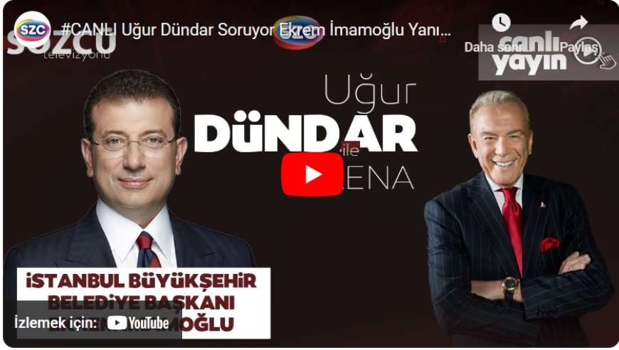 Ekrem İmamoğlu Arena'da Gündemi Değerlendirdi