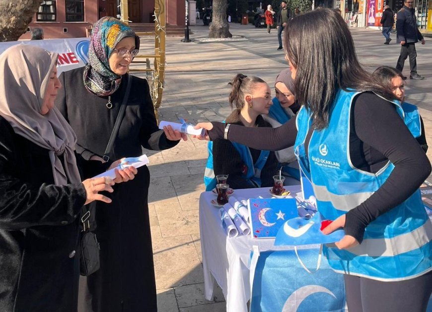 Kağıthane Ülkü Ocaklarından “Doğu Türkistan’da Zulüm Var” Farkındalık Çalışması