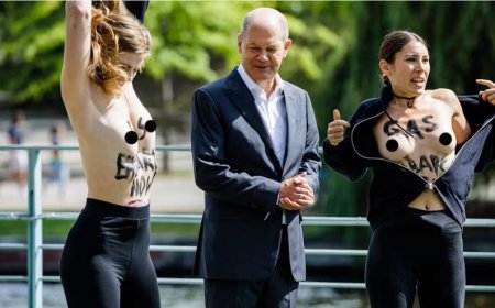 Femen Protest Shakes Berlin: Germany’s Role in Supporting Putin Is Shameful