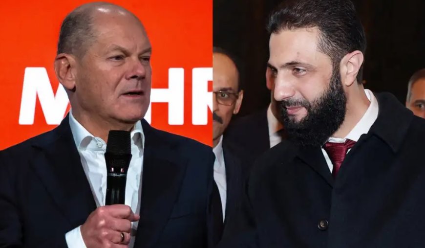 Scholz'tan Suriye Lideri Şara'ya Almanya Daveti