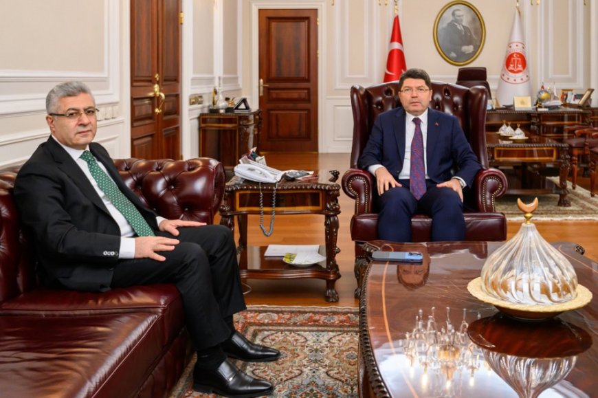 Adalet Bakanı Yılmaz Tunç, Yargıtay Cumhuriyet Başsavcısı Muhsin Şentürk ile Görüştü