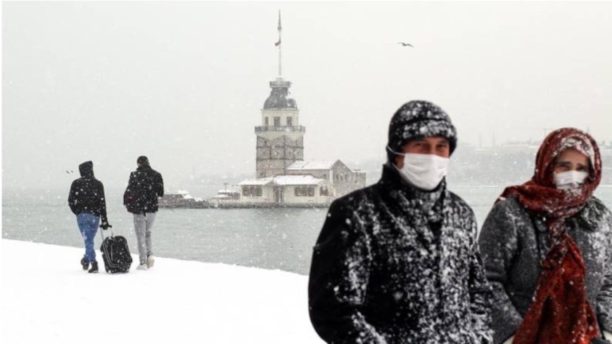 İstanbul Yoğun Kar Yağışına Teslim