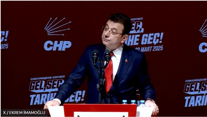 Ekrem İmamoğlu Adaylık Gerekçelerini ve Yol Haritasını Açıkladı