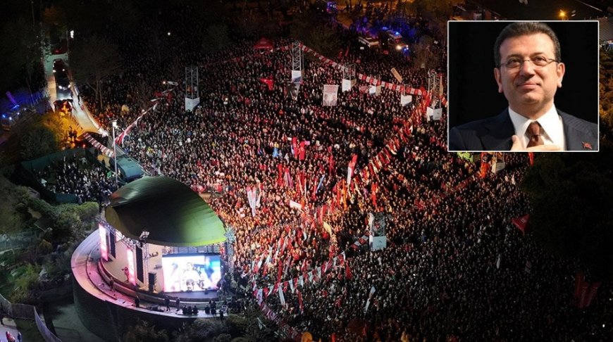 İmamoğlu’nun mektubu Beylikdüzü’ndeki mitingde okundu: Ya adalet ya esaret