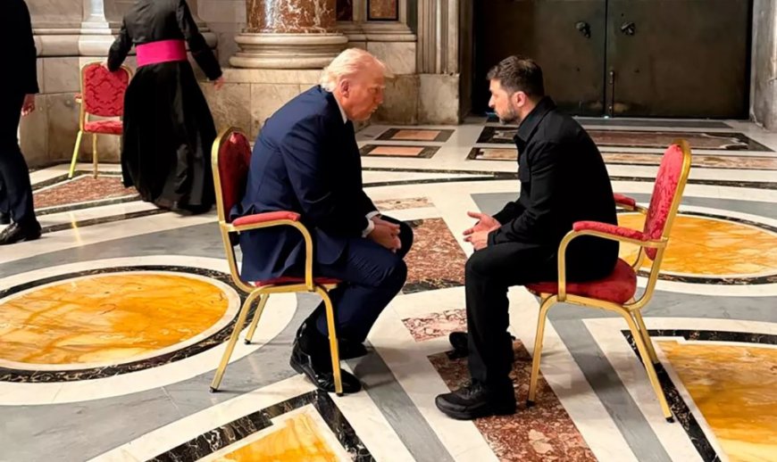 Trump ve Zelenskiy Vatikan’da Tarihi Görüşme Gerçekleştirdi