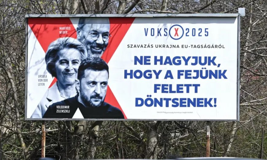 Budapeşte yönetimi, afişler ve videolarla halkı oylamada  hayır demeye yönlendiriyor