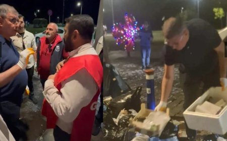 Grevdeki İşçilerin Ardından Çöp Toplamaya Başkan Tugay Çıktı