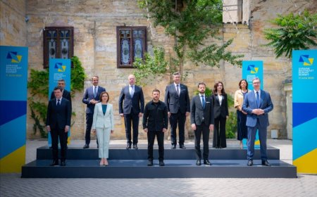 Zelenskiy'den Odessa'daki Zirveye Katılan Liderlere Teşekkür: Ortak Değerleri Savunmaya Devam Edeceğiz