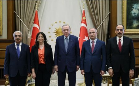 Erdoğan, DEM Parti Heyetini Külliye’de Kabul Etti