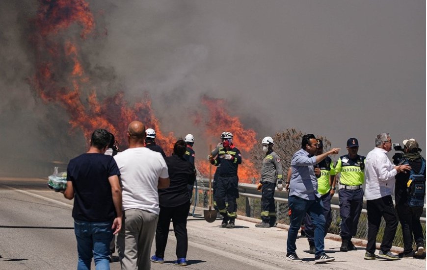 İzmir Ödemiş’te Orman Yangını Faciası: 2 Kişi Hayatını Kaybetti, Otoyol Kapandı