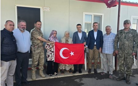 Kırıkhan protokolünden şehit ailesine vefa ziyareti