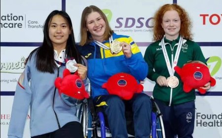 Анна Гонтар виборола п’ять медалей чемпіонату світу з параплавання у Сінгапурі