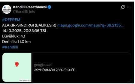 Balıkesir Sındırgı'da 11 Kilometre Derinliğinde Sarsıntı: Bölge Halkı Paniğe Kapıldı