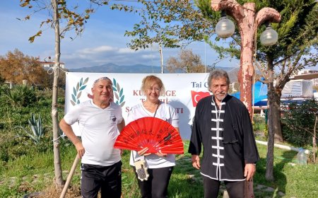 Edremit Akçay'da Tai Chi derneğinden çevre dostu proje: Parklara meyve ağacı