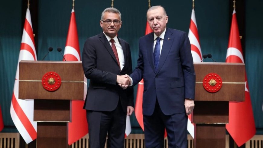Erdoğan ve Erhürman: Kıbrıs'ta adil çözüm iki devletle mümkün