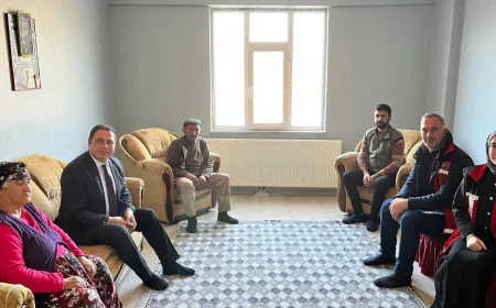 Kağızman’da şehit ve gazi ailelerine vefa ziyareti